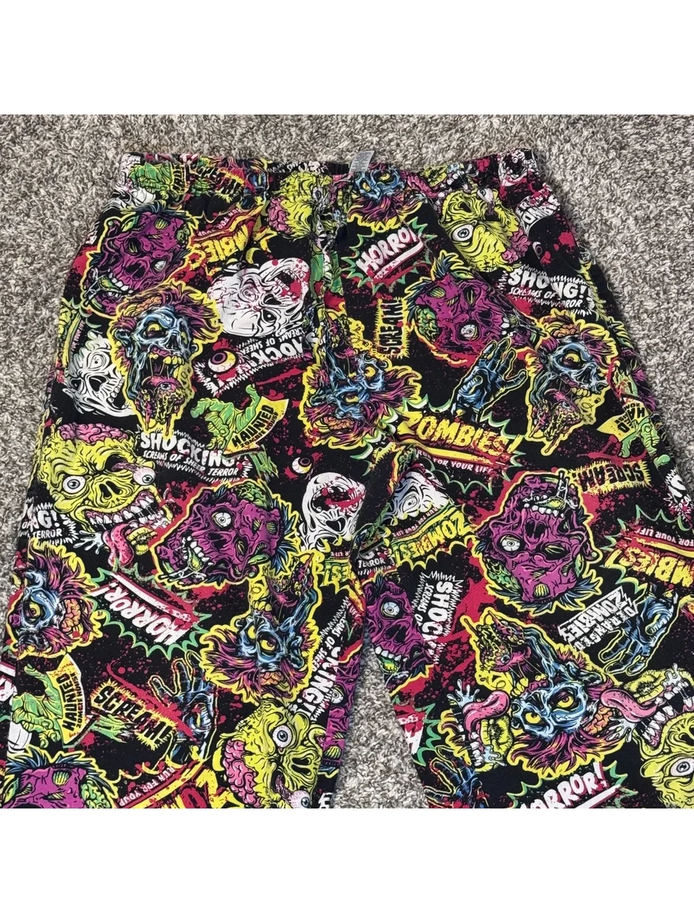 Zombie Horror Pajama Pants – Size L/G 36–38